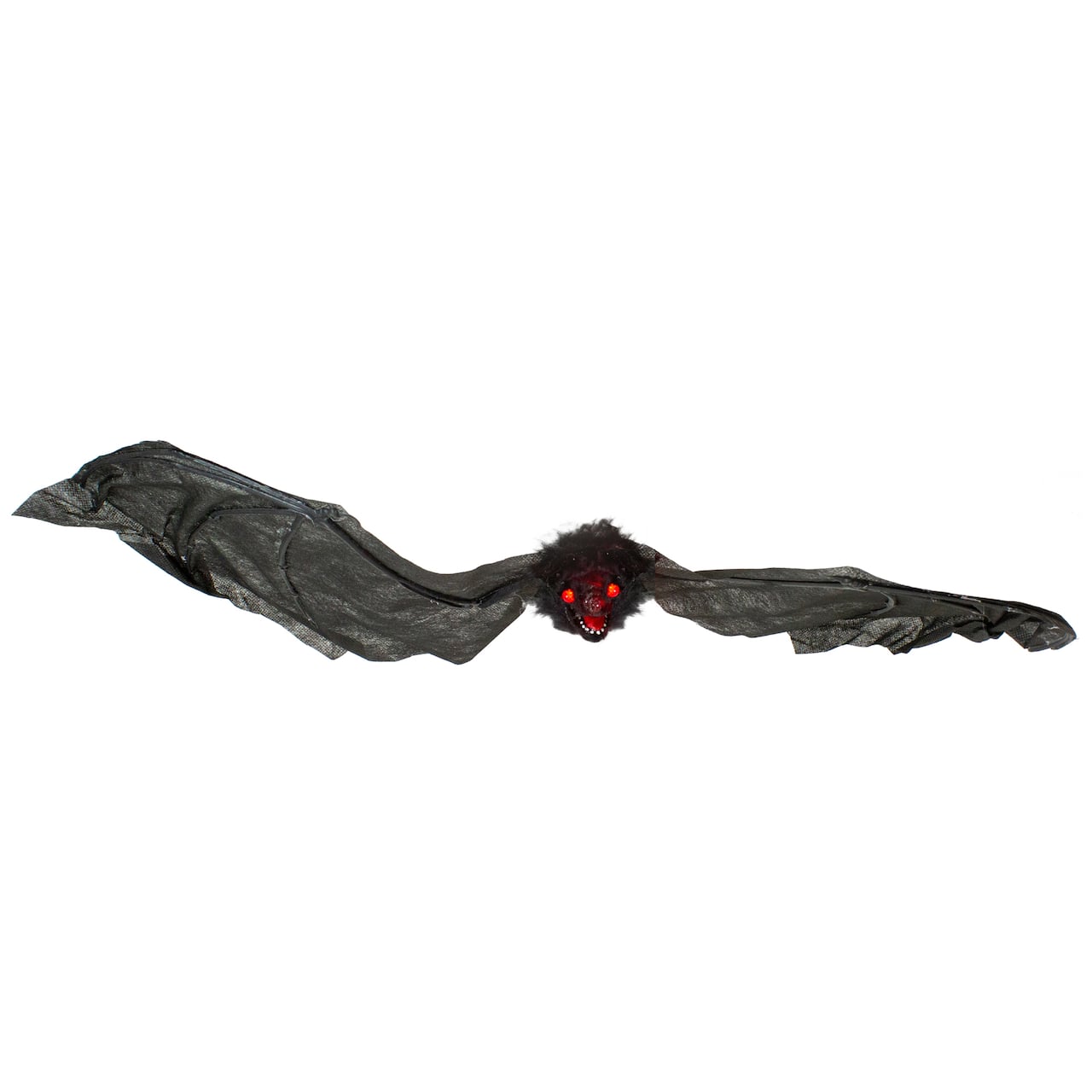 30" Hanging Bat with Lighted Red Eyes Halloween Decoration